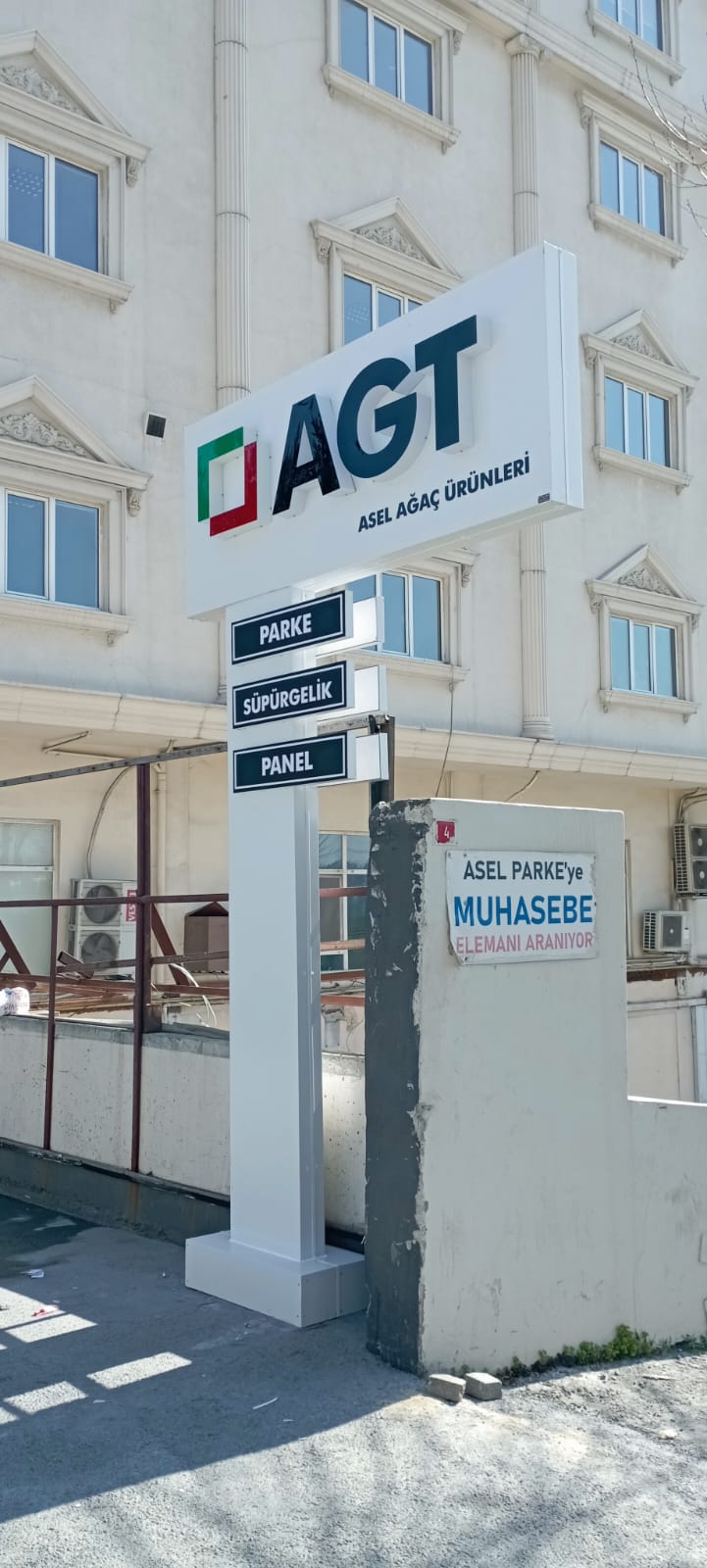 AGT Asel Ağaç Ürünleri çok katlı yönlendirmeli totem tabela